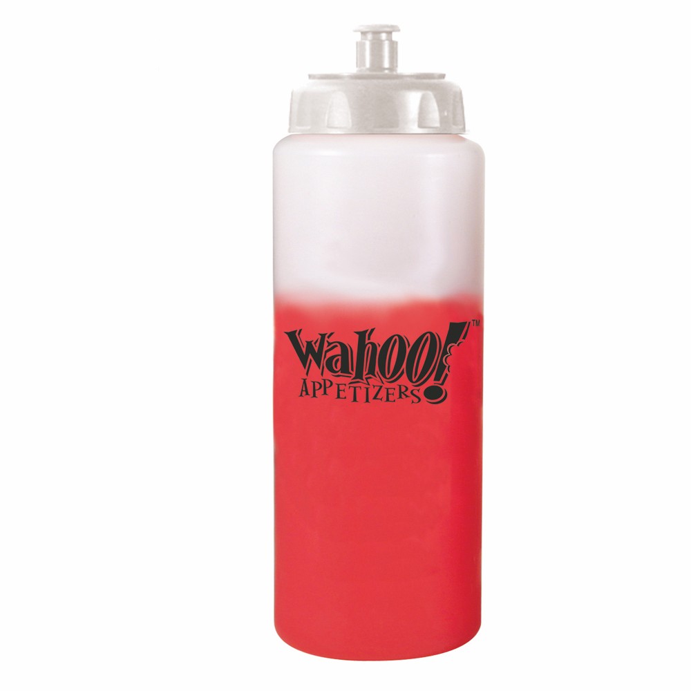Picture of 32 Oz. Mood Sports Bottle w/Push 'n Pull Cap (Spot Color)