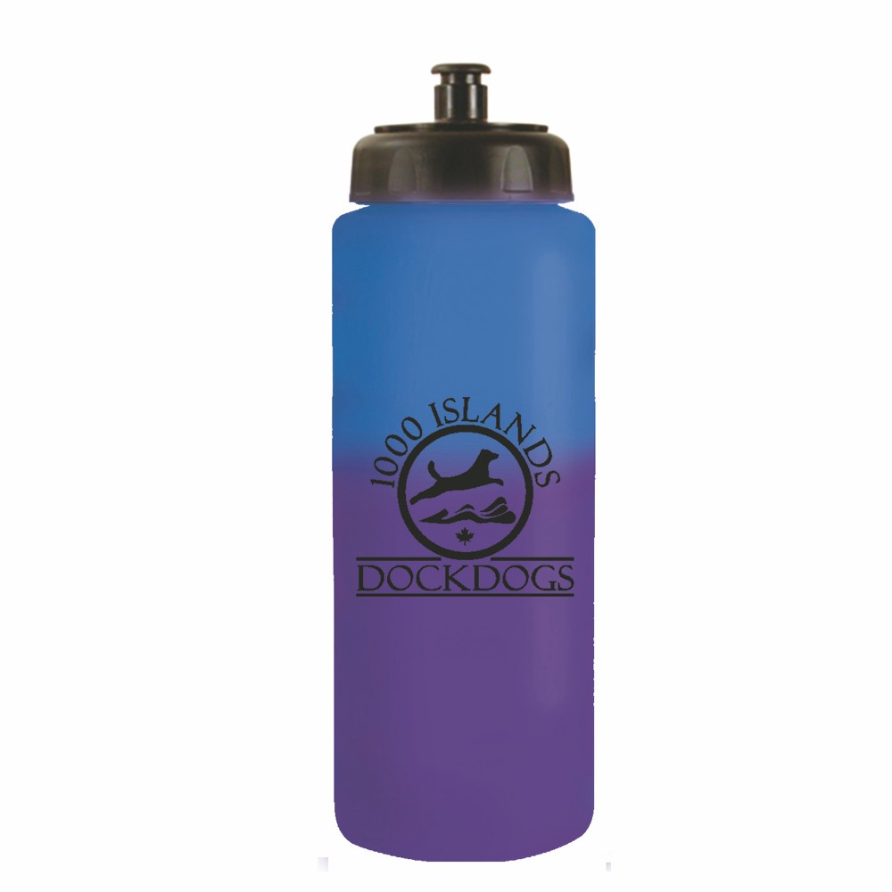 Picture of 32 Oz. Mood Sports Bottle w/Push 'n Pull Cap (Spot Color)