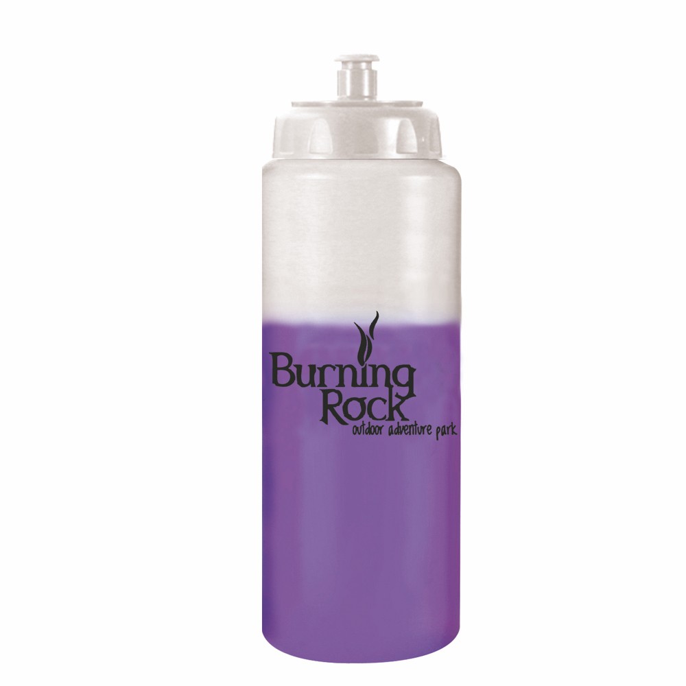 Picture of 32 Oz. Mood Sports Bottle w/Push 'n Pull Cap (Spot Color)