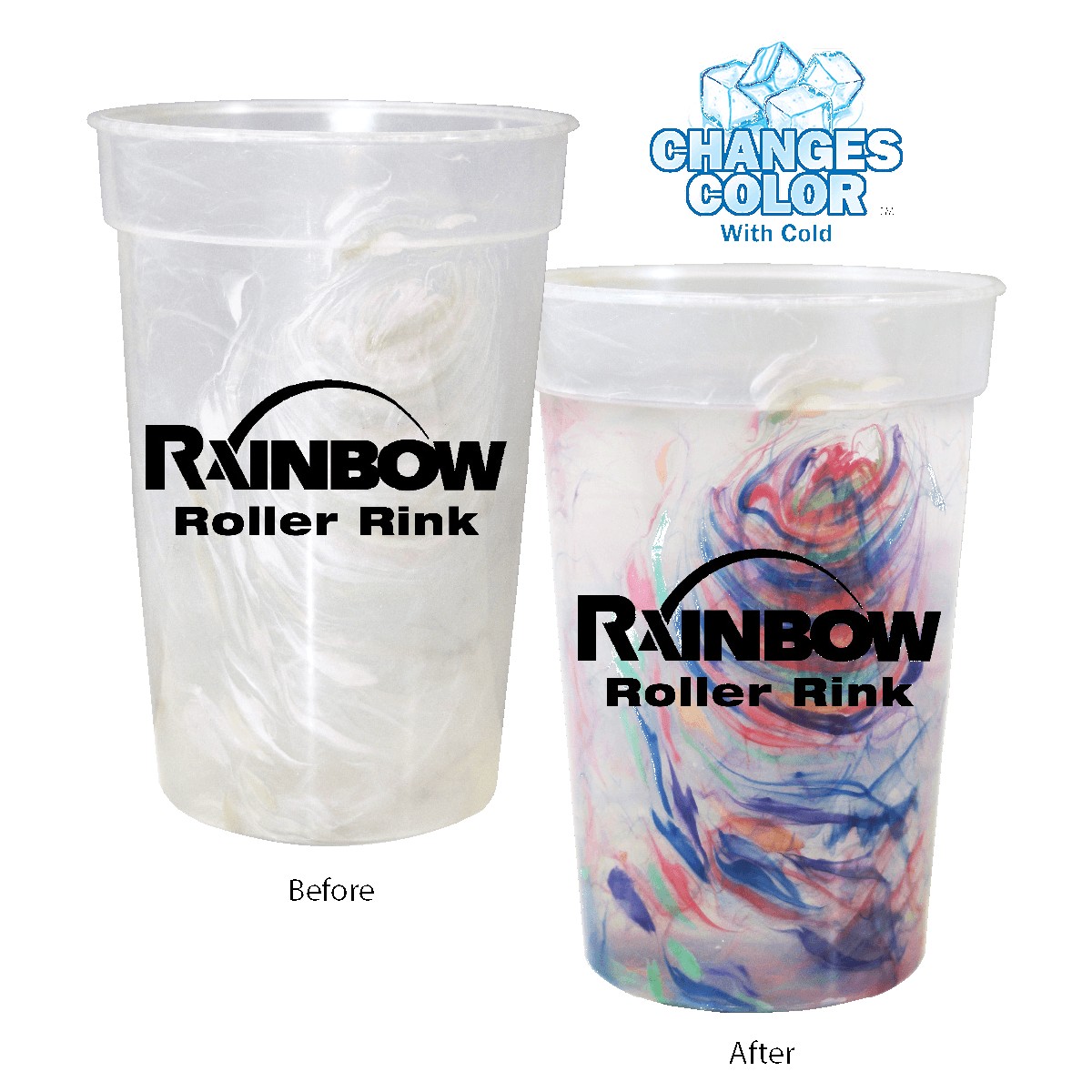 Picture of 17 Oz. Rainbow Confetti Mood Cup