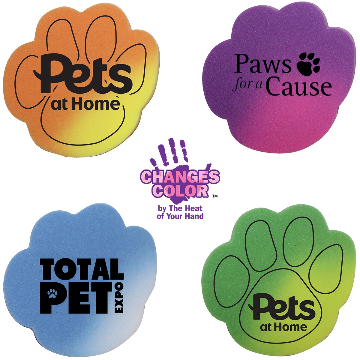 Picture of Mood Paw Die Cut Erasers