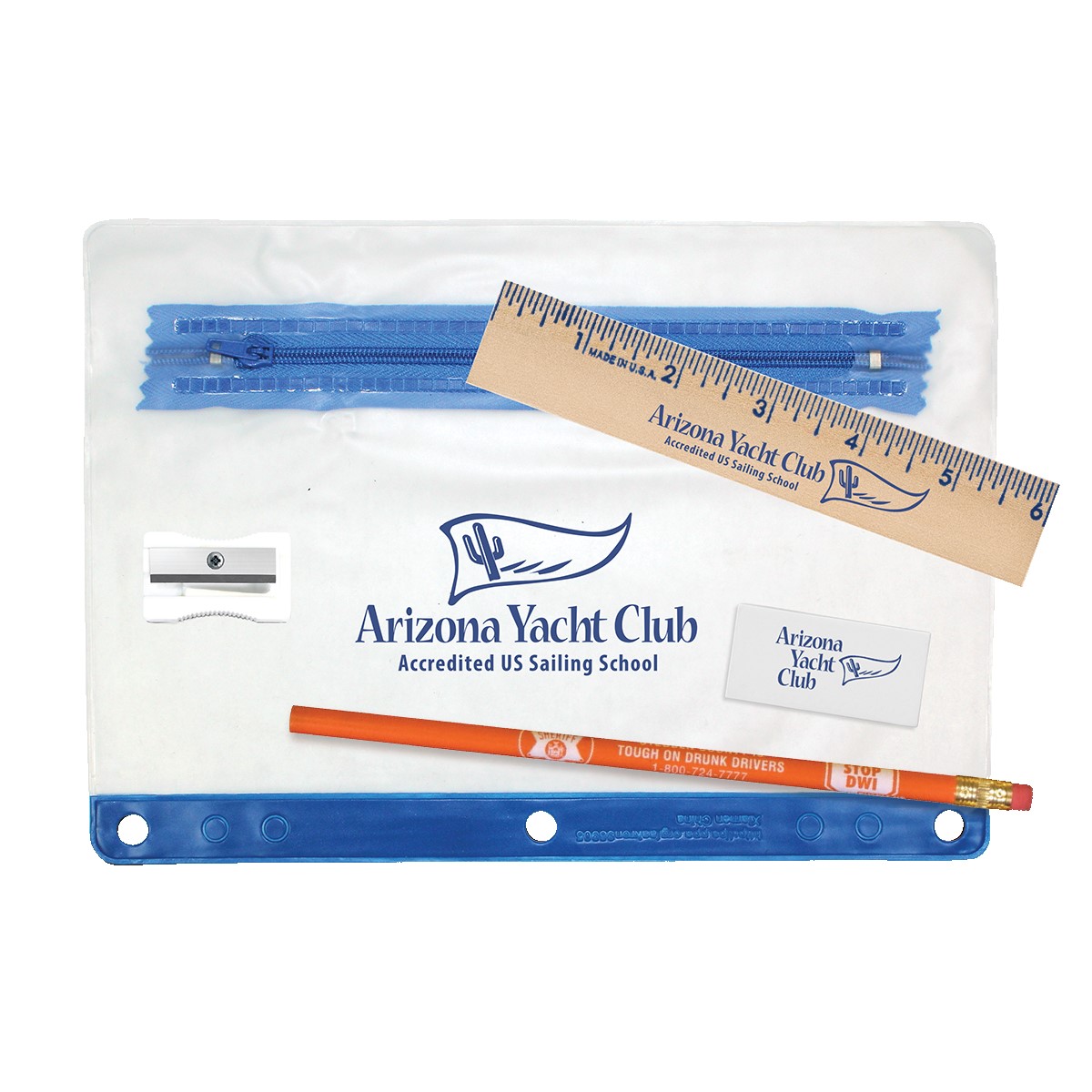 Picture of Clear Translucent School Kit with 1 Pencil