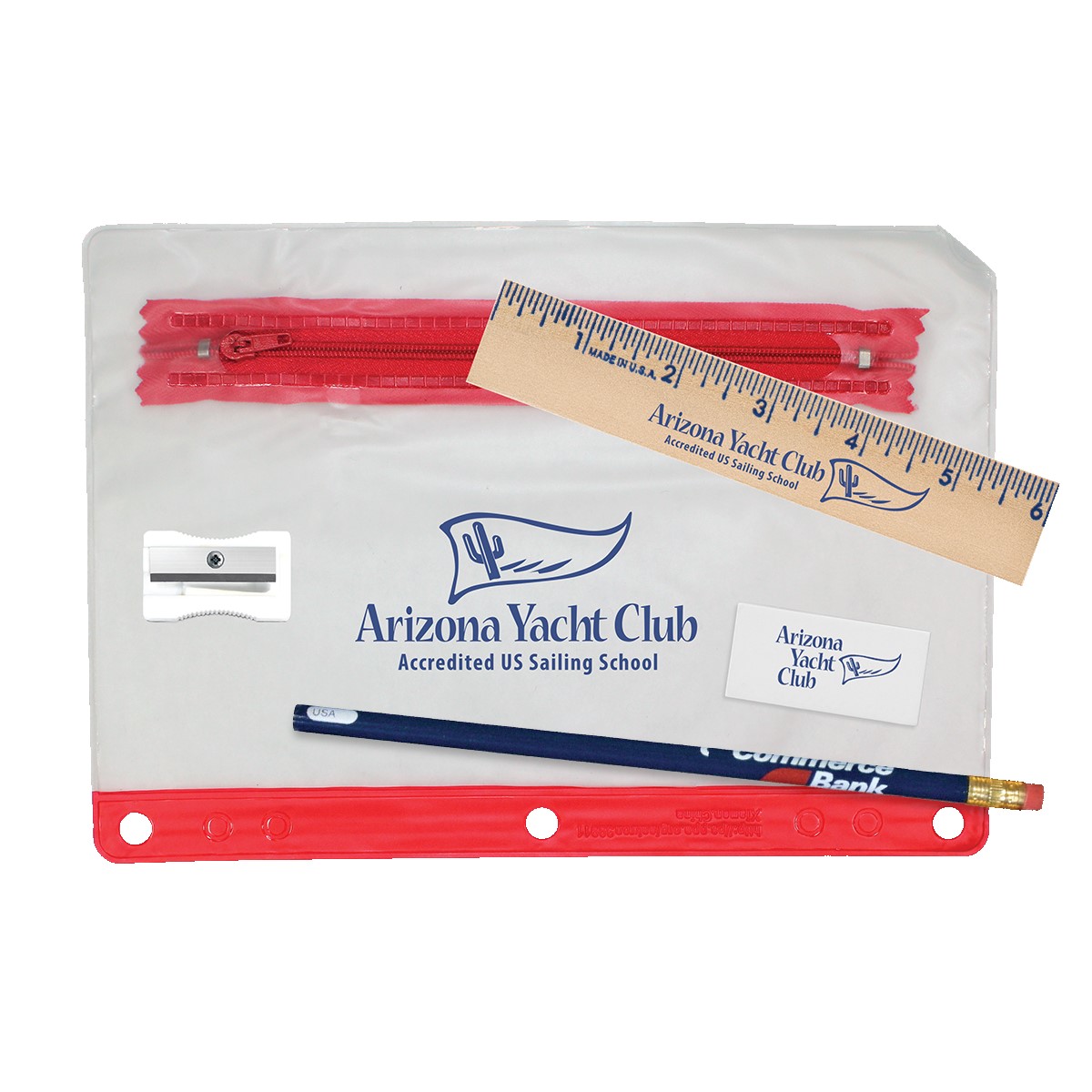 Picture of Clear Translucent School Kit with 1 Pencil