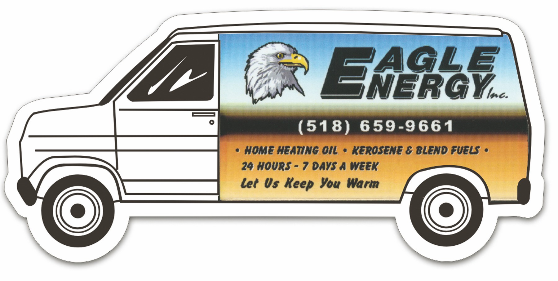 Picture of Van Stock Shape Magnet (Full Color Digital)