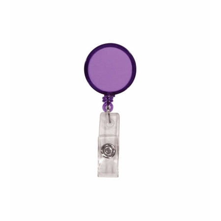 Picture of Round Retractable Badge Holder w/Alligator Clip (Spot Color)
