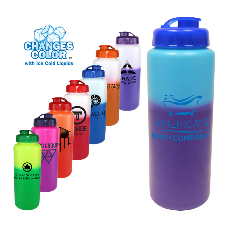 Picture of 32 Oz. Mood Sports Bottle w/Flip Top Cap