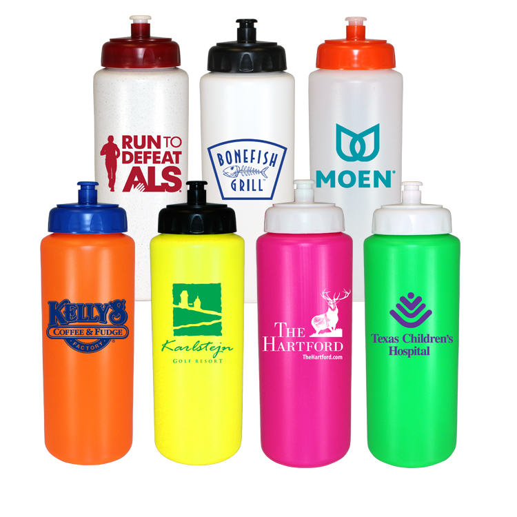 Picture of 32 Oz. Sports Bottle w/Push 'n Pull Cap