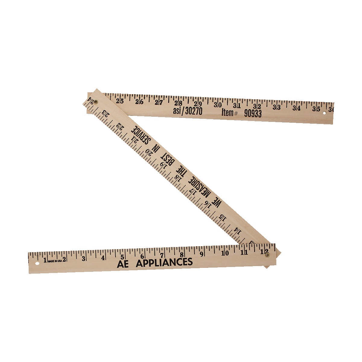 Picture of Natural Finish Folding Yardstick