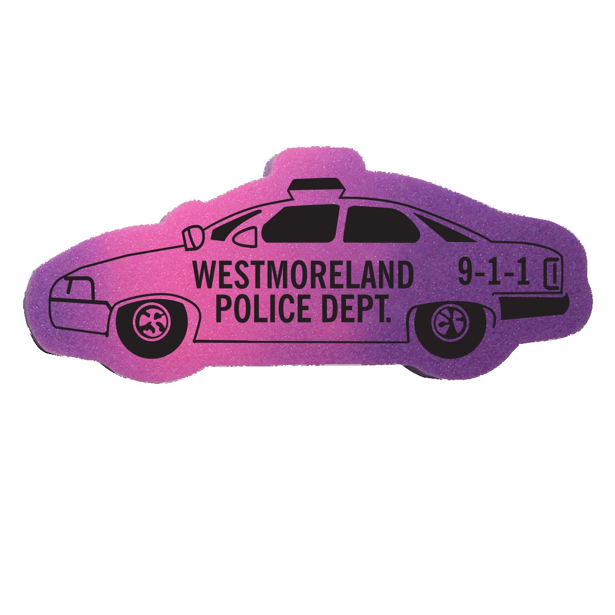 Picture of Mood Police Car Die Cut Erasers