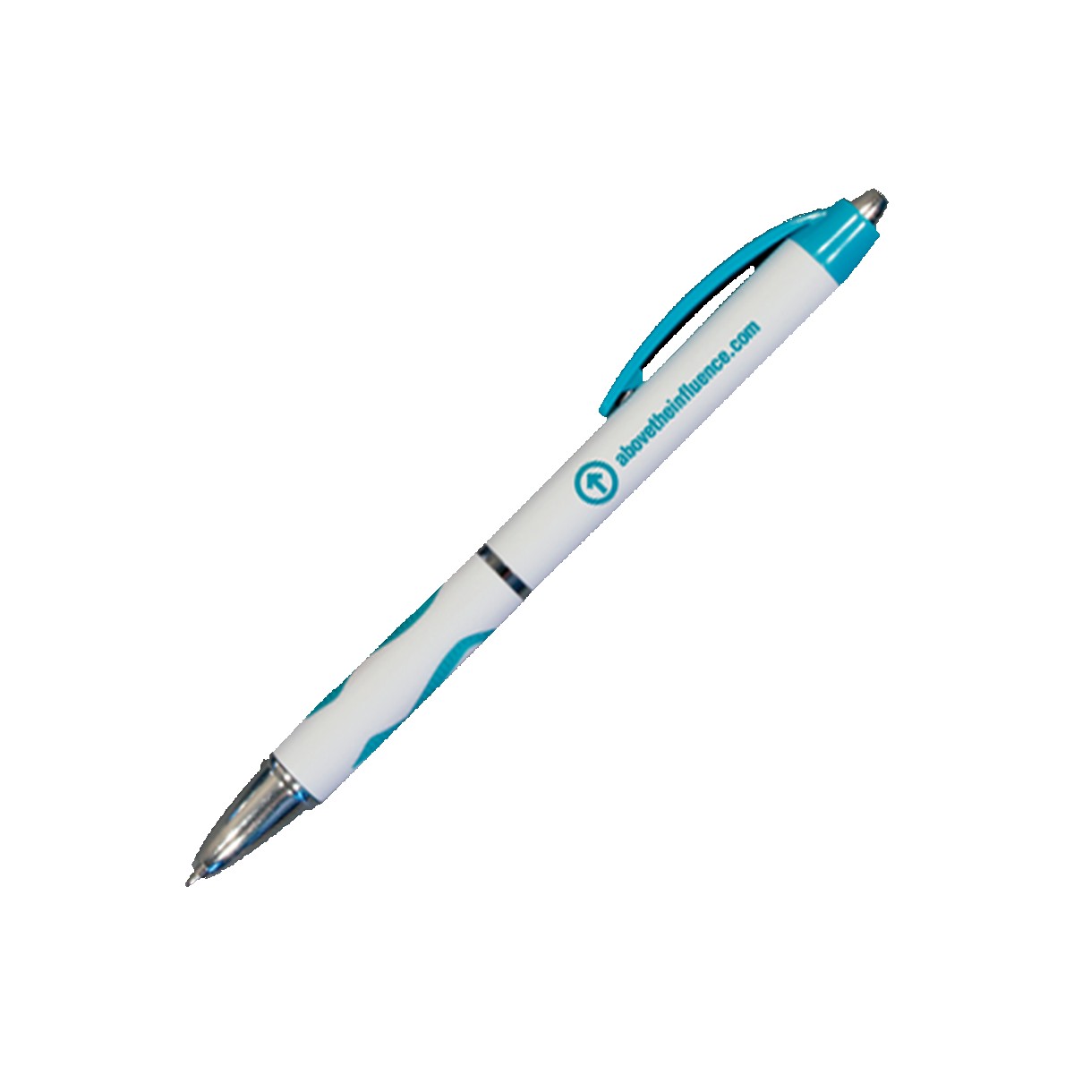 Picture of Awareness Pen w/Ribbed Rubber Grip (Spot Color)