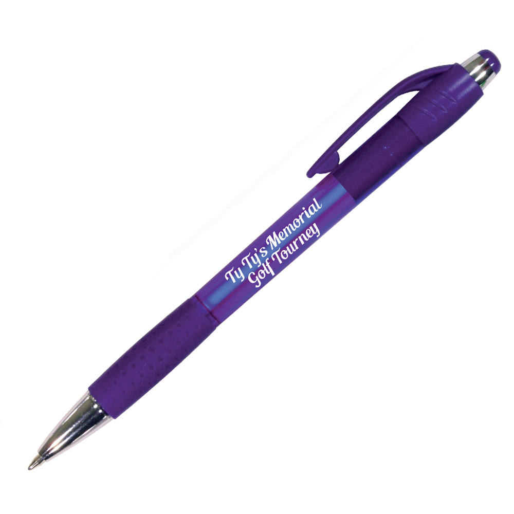 Picture of Mardi Gras Grip Pen w/Blue Ink