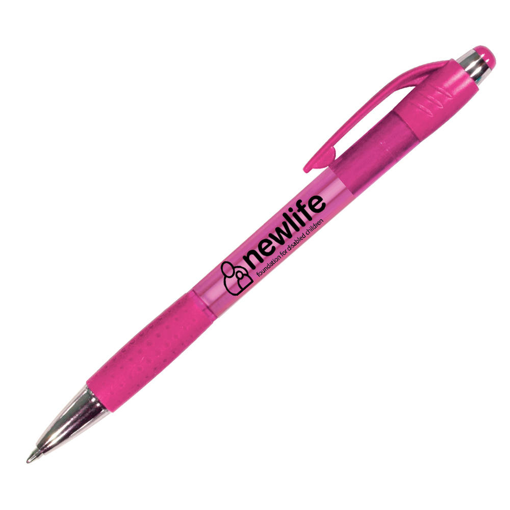 Picture of Mardi Gras Grip Pen w/Blue Ink