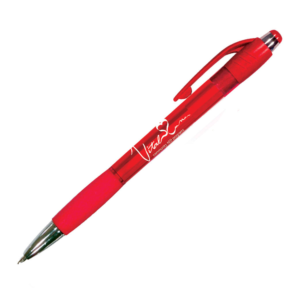 Picture of Mardi Gras Grip Pen w/Blue Ink