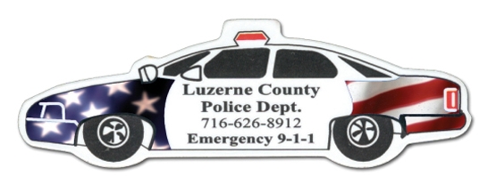 Picture of Police Car Stock Shape Magnet (Full Color Digital)