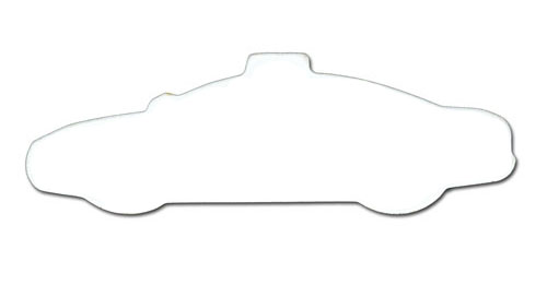 Picture of Police Car Stock Shape Magnet (Full Color Digital)