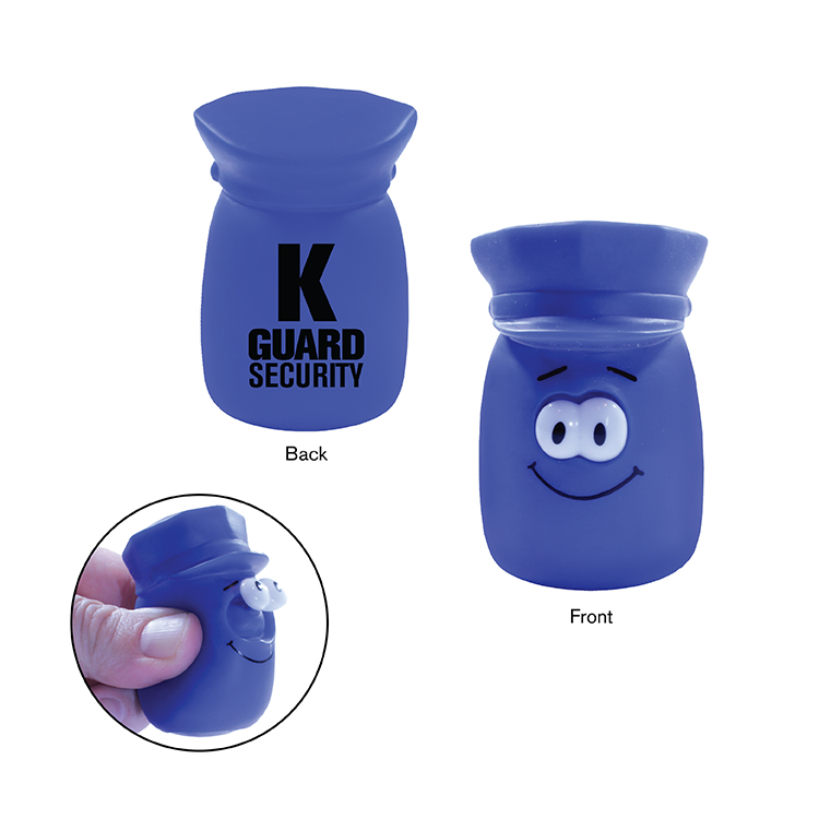 Picture of Officer Eye Poppin' Pal Stress Reliever (Spot Color)