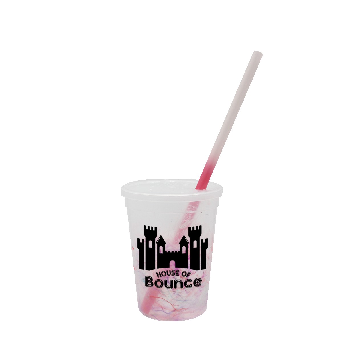 Picture of 12 Oz. Rainbow Confetti Mood Cup/Straw/Lid Set