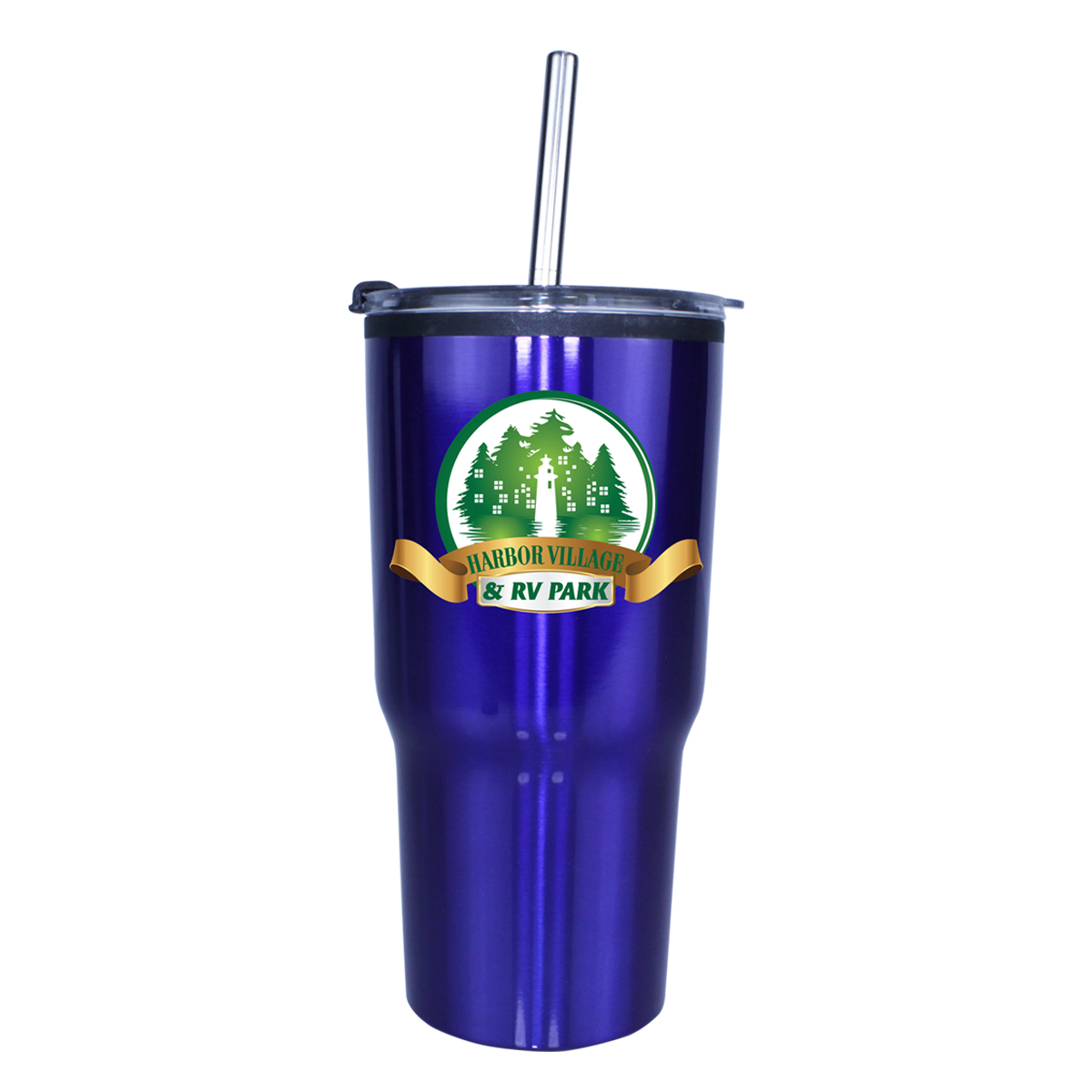 Picture of 20 Oz. Ares Tumbler w/Stainless Straw/Flip Top Lid (Full Color Digital)