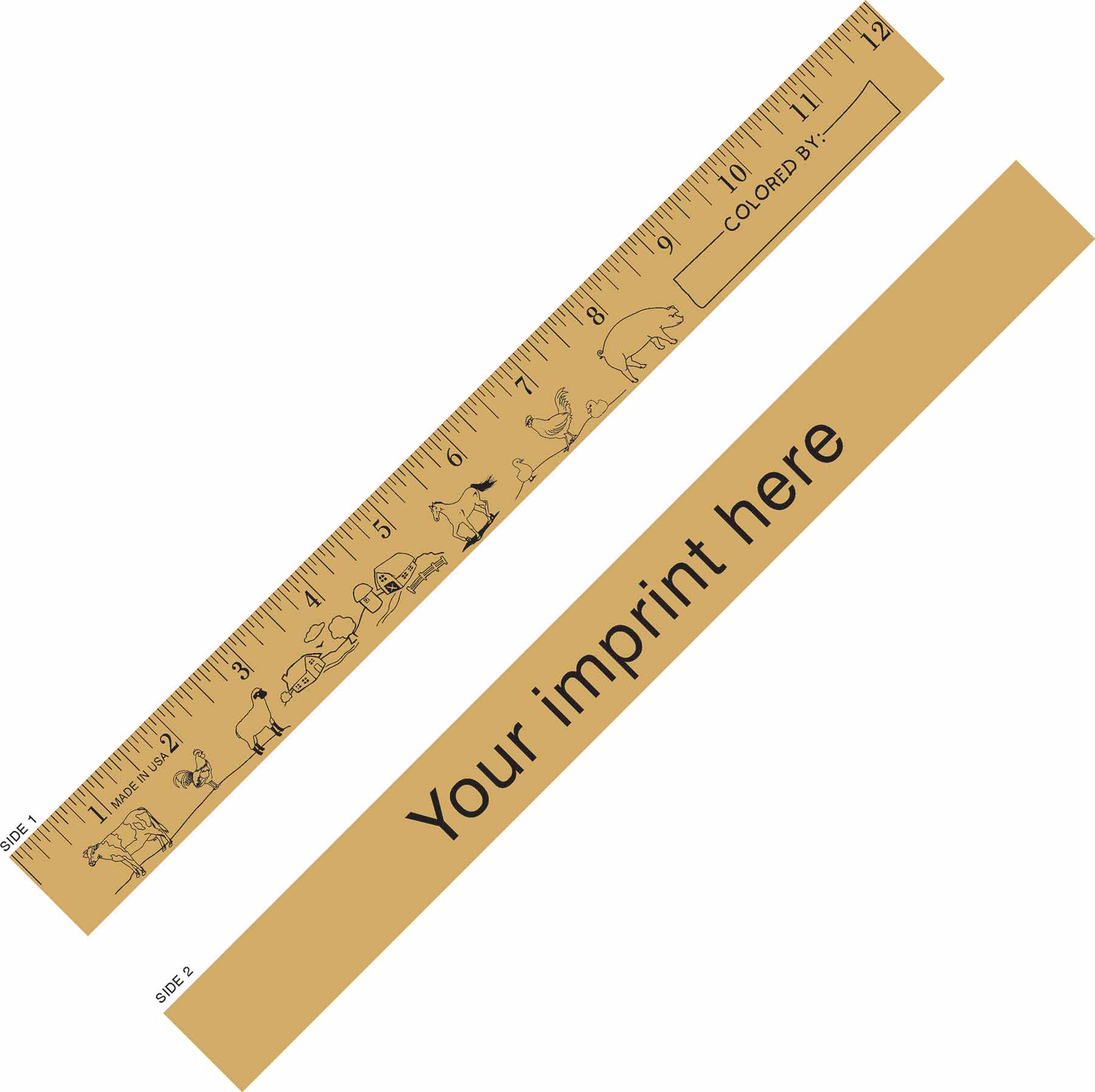 Picture of Farm Animals "U" Color Ruler