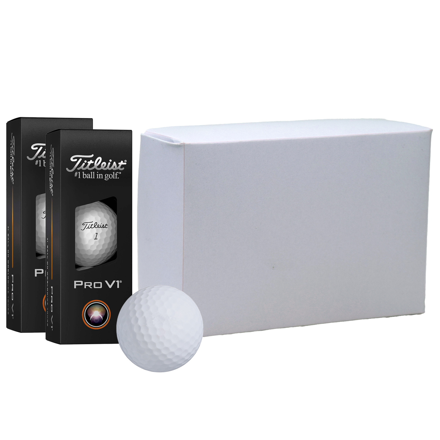 Picture of Titleist Pro V1 Golf Ball in Custom Half Dozen Box