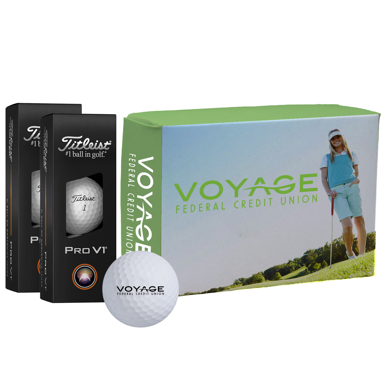 Picture of Titleist Pro V1 Golf Ball in Custom Half Dozen Box