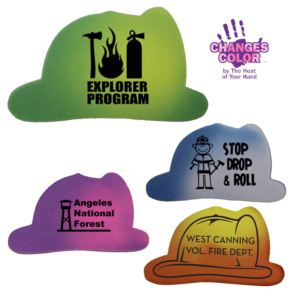 Picture of Mood Fire Helmet Die Cut Erasers