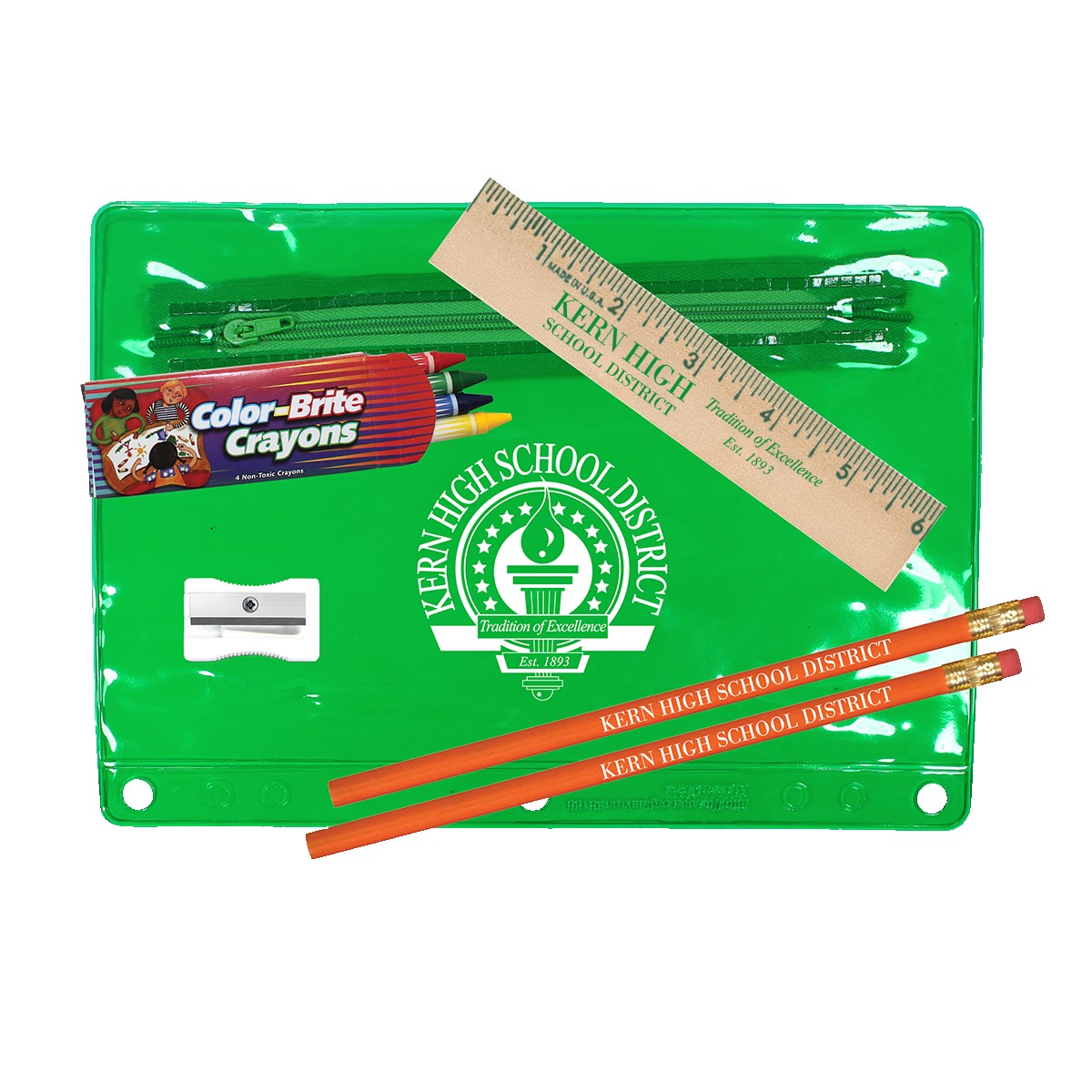 Picture of Premium Transparent School Kit with Crayons