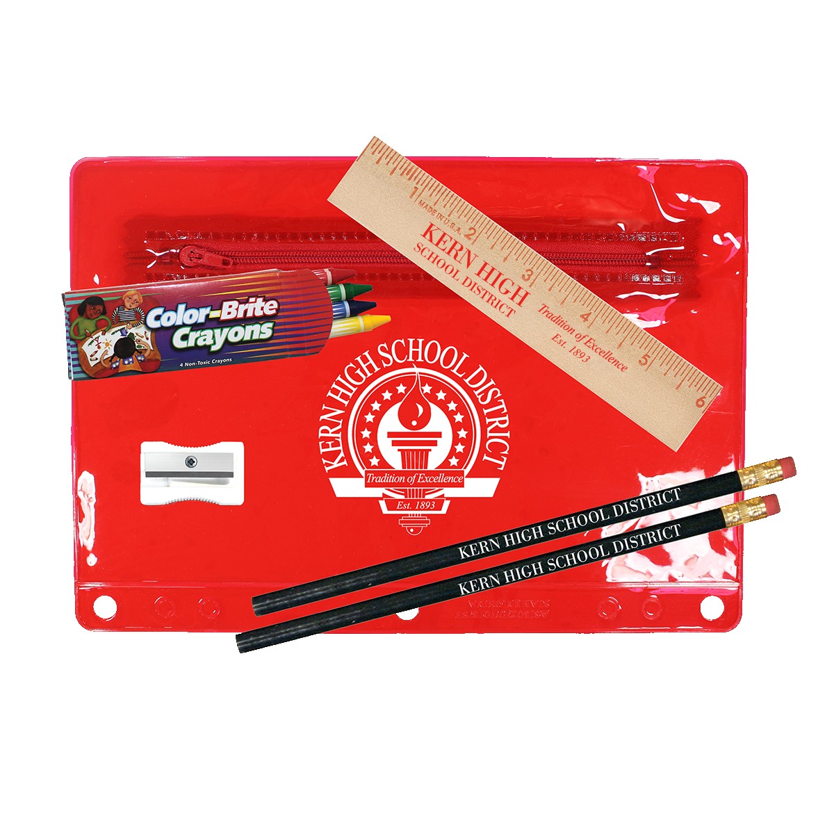 Picture of Premium Transparent School Kit with Crayons