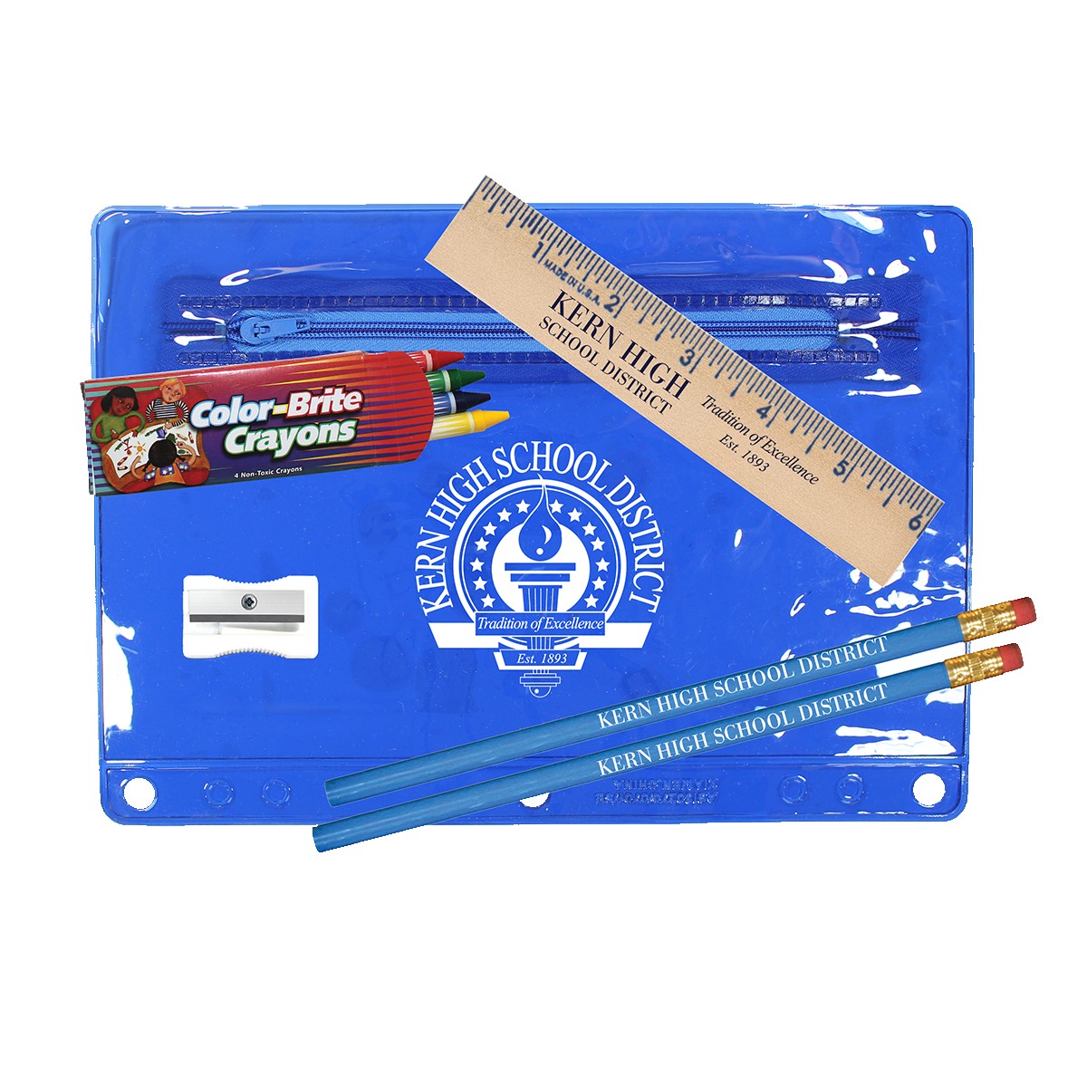 Picture of Premium Transparent School Kit with Crayons