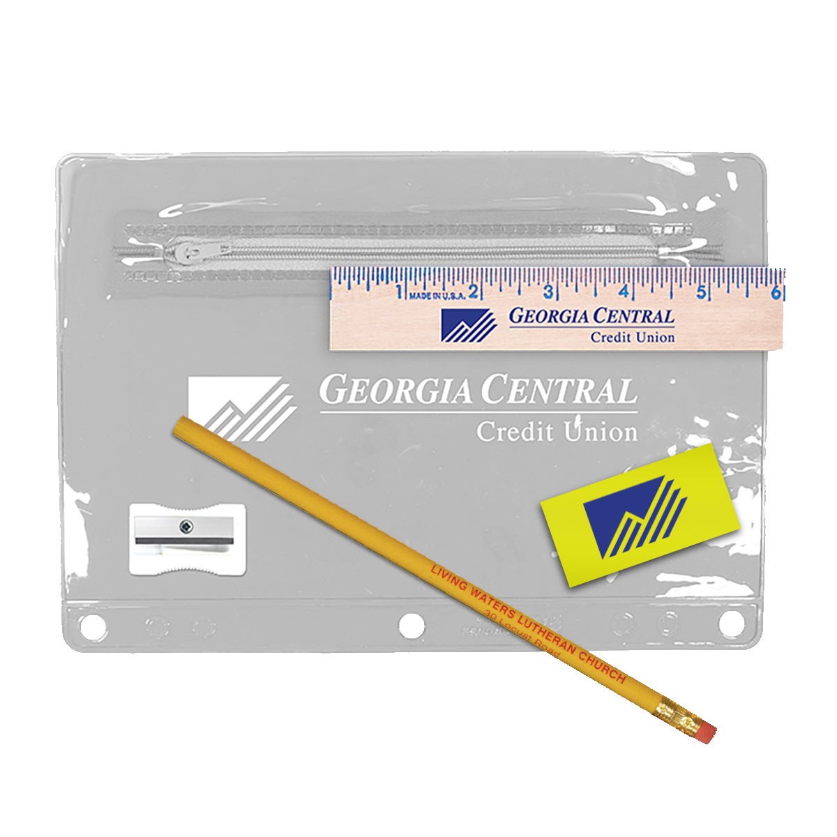 Picture of Premium Transparent School Kit with 1 Pencil