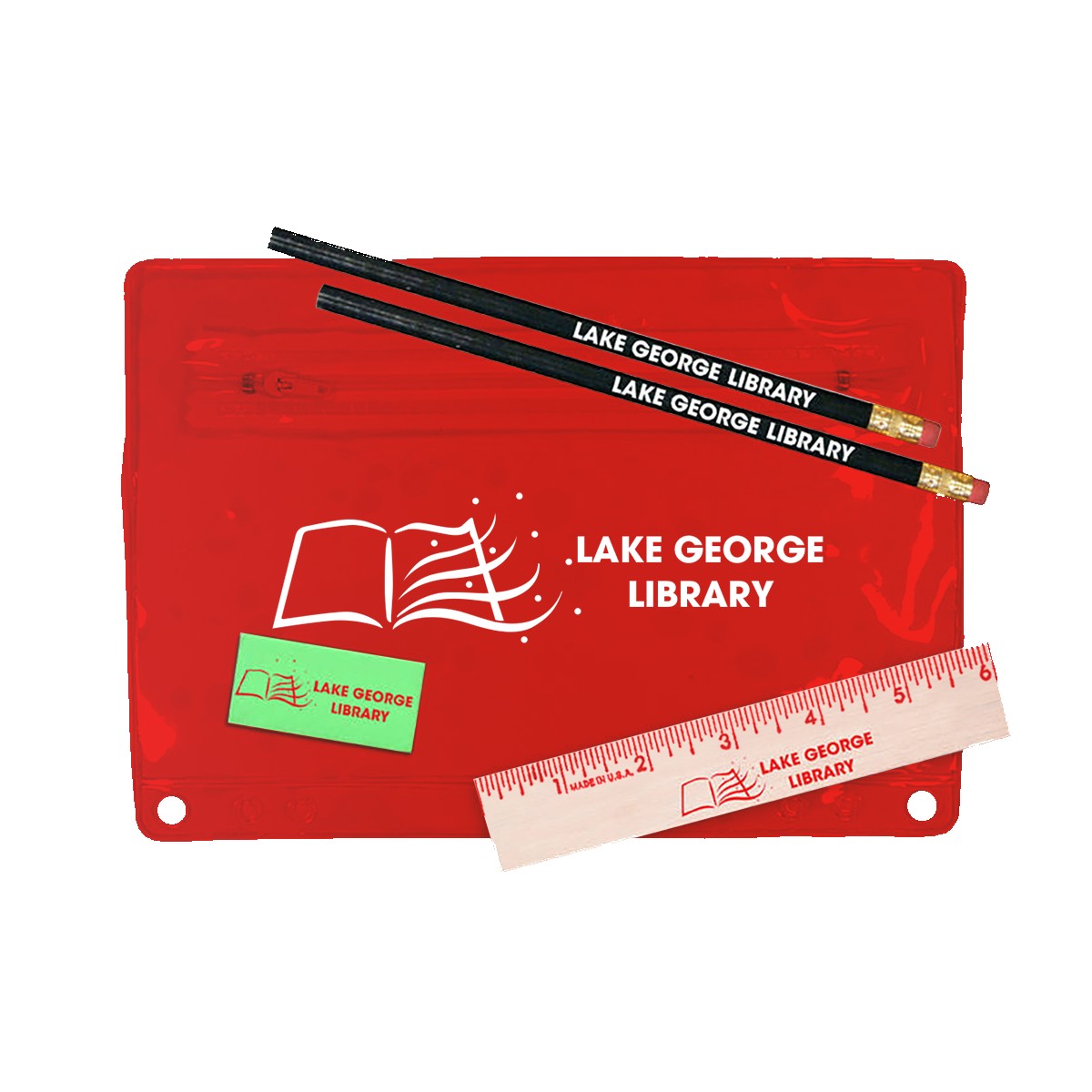 Picture of Premium Transparent School Kit with 2 Pencils