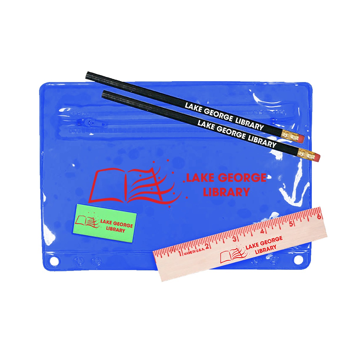 Picture of Premium Transparent School Kit with 2 Pencils