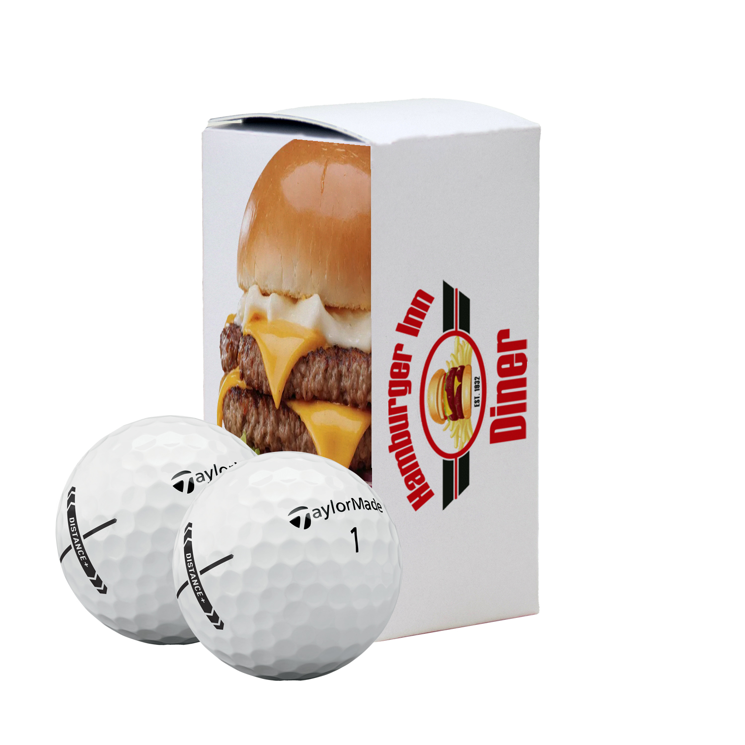 Picture of TaylorMade Distance Golf Ball in Custom Two Ball Sleeve