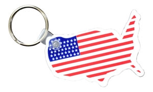 Picture of USA Soft Key Fob w/Flag Imprint (Spot Color)