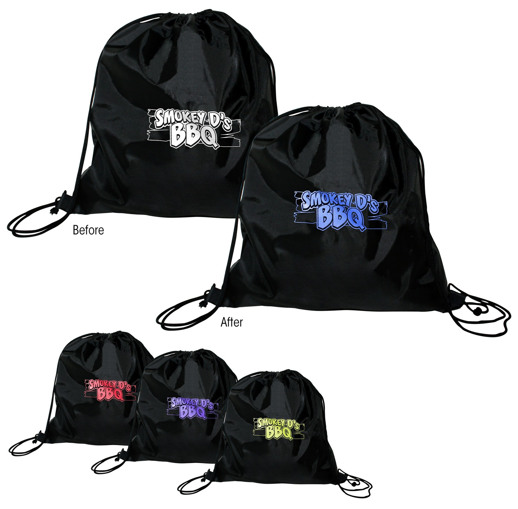 Picture of Sun Fun Drawstring Backpack (Spot Color)