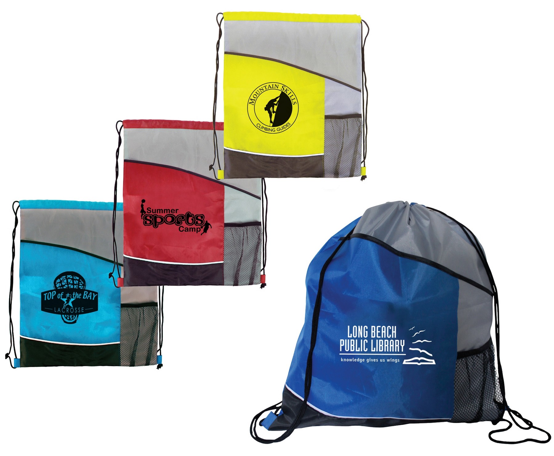 Picture of Varsity Drawstring Backpack (Spot Color)
