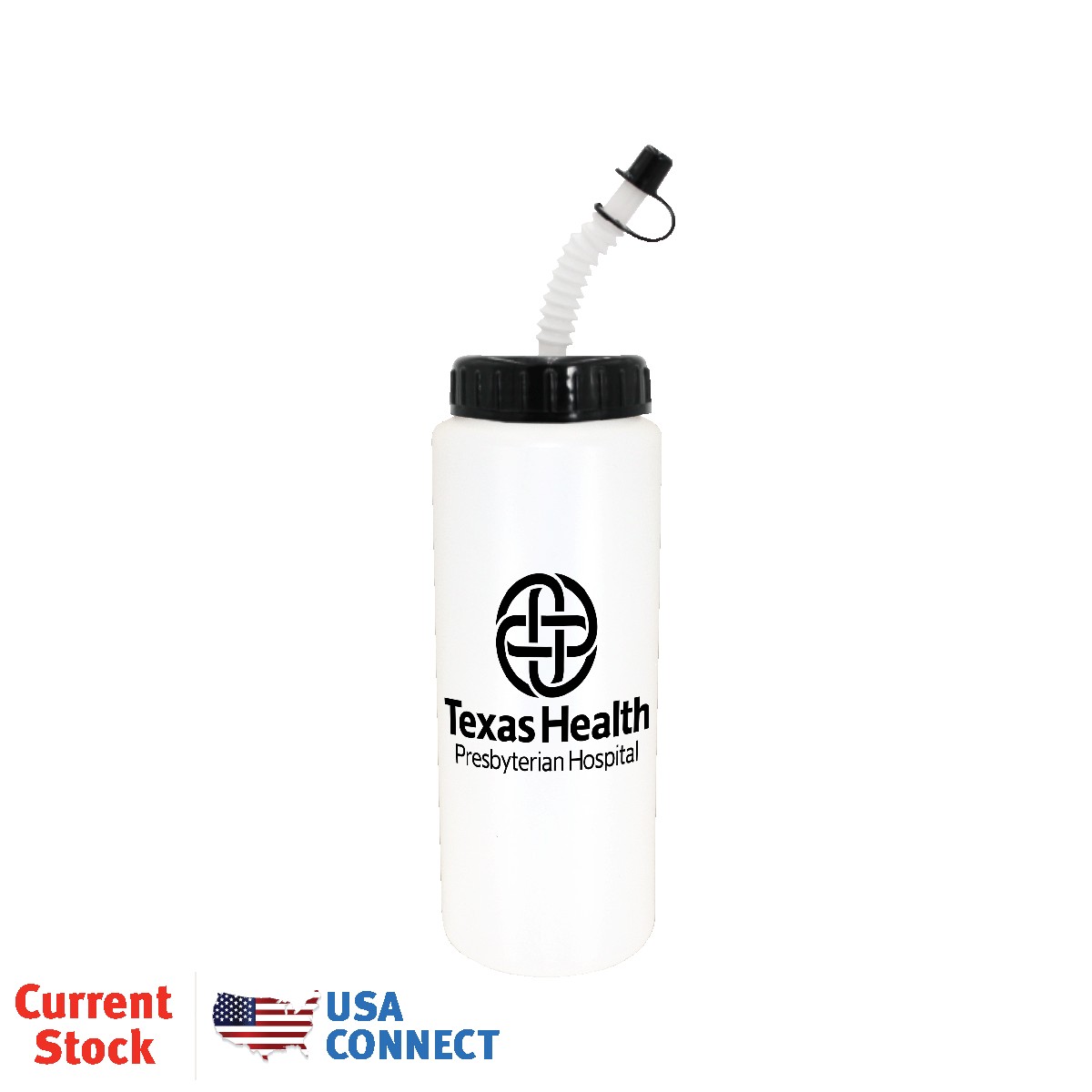 Picture of 32 Oz. Sports Bottle w/Flexible Straw (Spot Color)