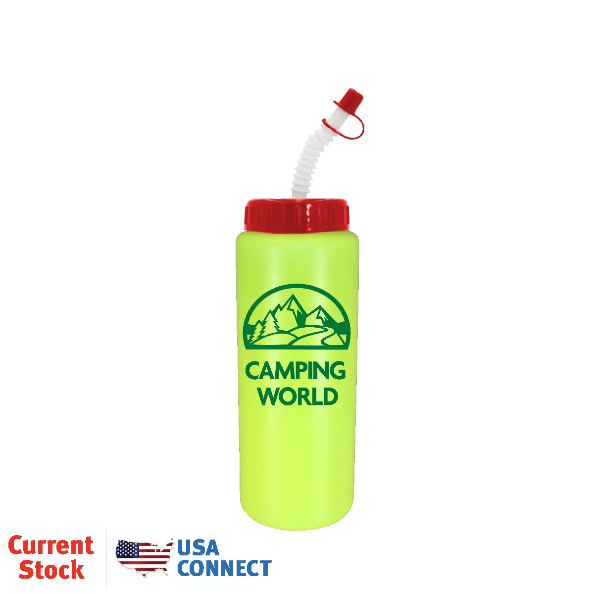 Picture of 32 Oz. Sports Bottle w/Flexible Straw (Spot Color)