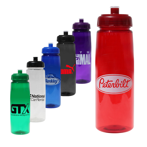 Picture of 30 Oz. Poly-Saver PET Bottle w/Push n' Pull Cap