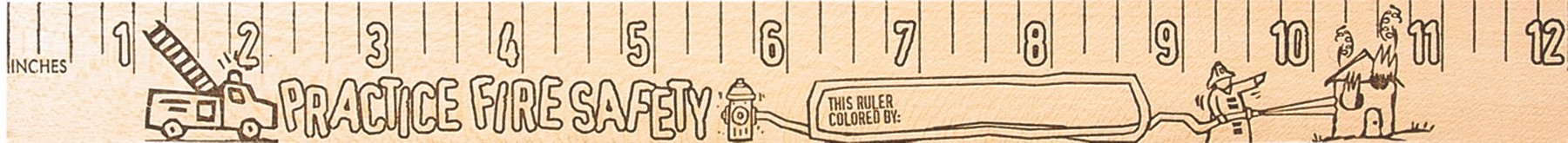Picture of Fire Safety "U" Color Ruler