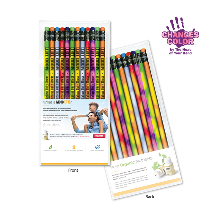Picture of Create-A-Pack Mood Pencil w/Colored Eraser (Set of 12)
