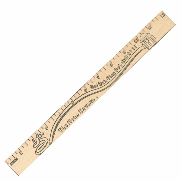 Picture of Get Out/Stay Out "U" Color Ruler (Fire Safety)