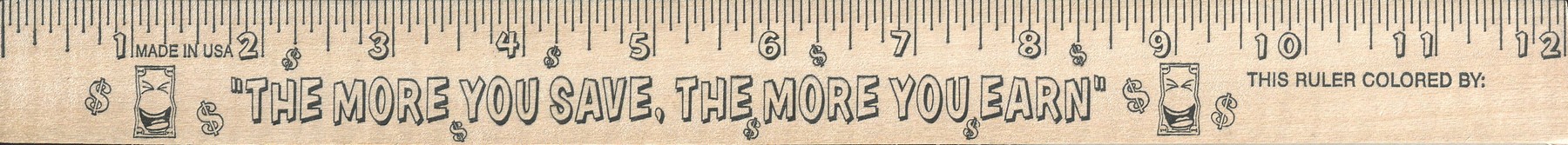 Picture of More Your Save/More You Earn "U" Color Ruler