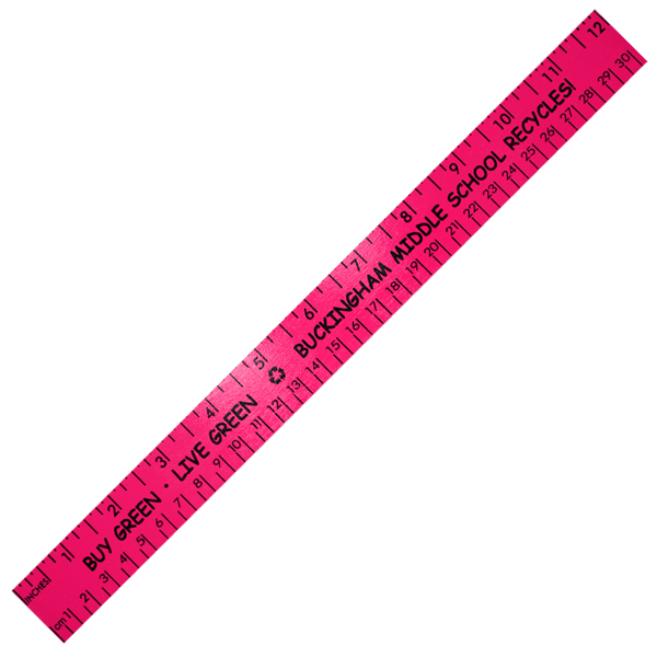 Picture of 12" Fluorescent Wood Ruler