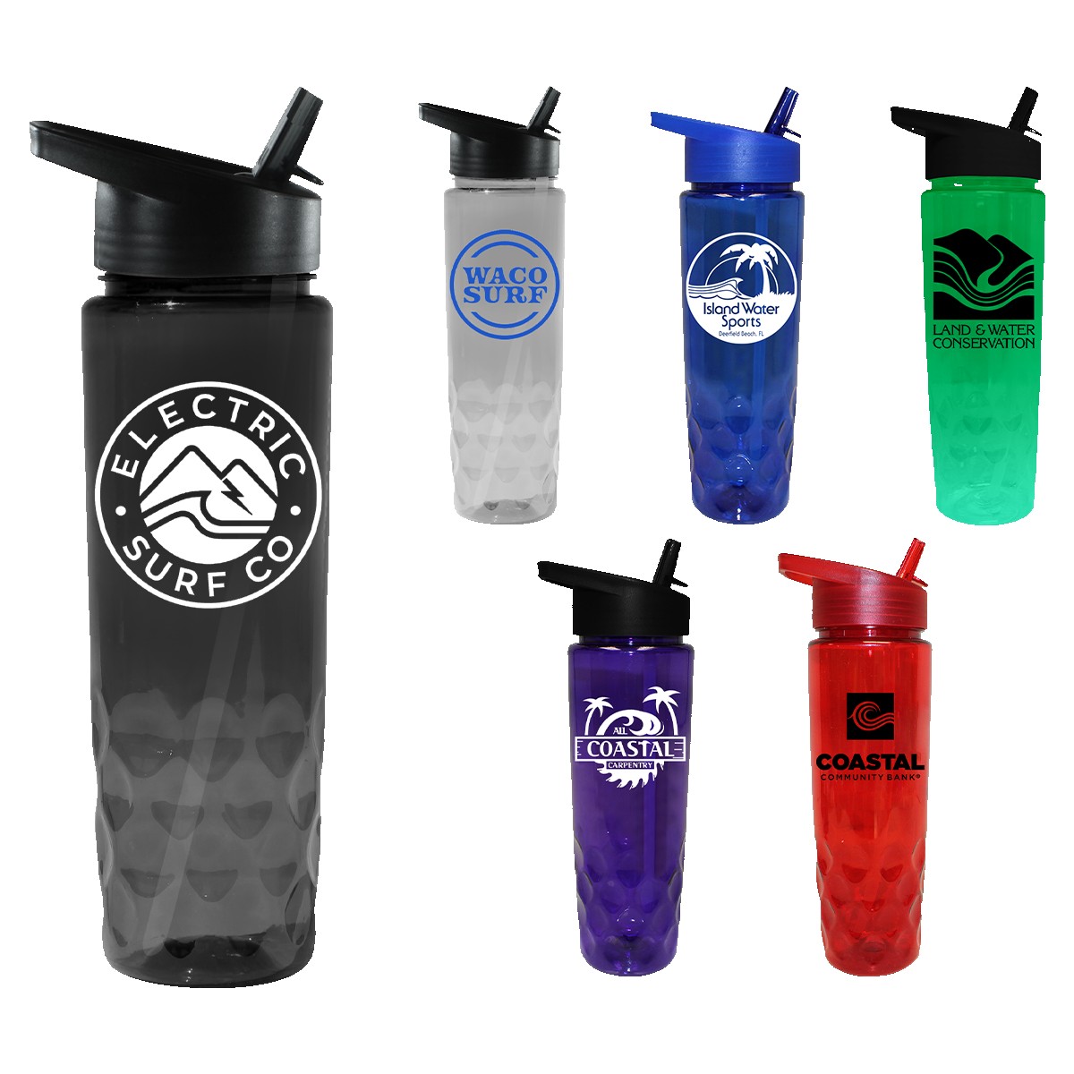 Picture of 24 oz. Recycled Bottle with Straw Cap