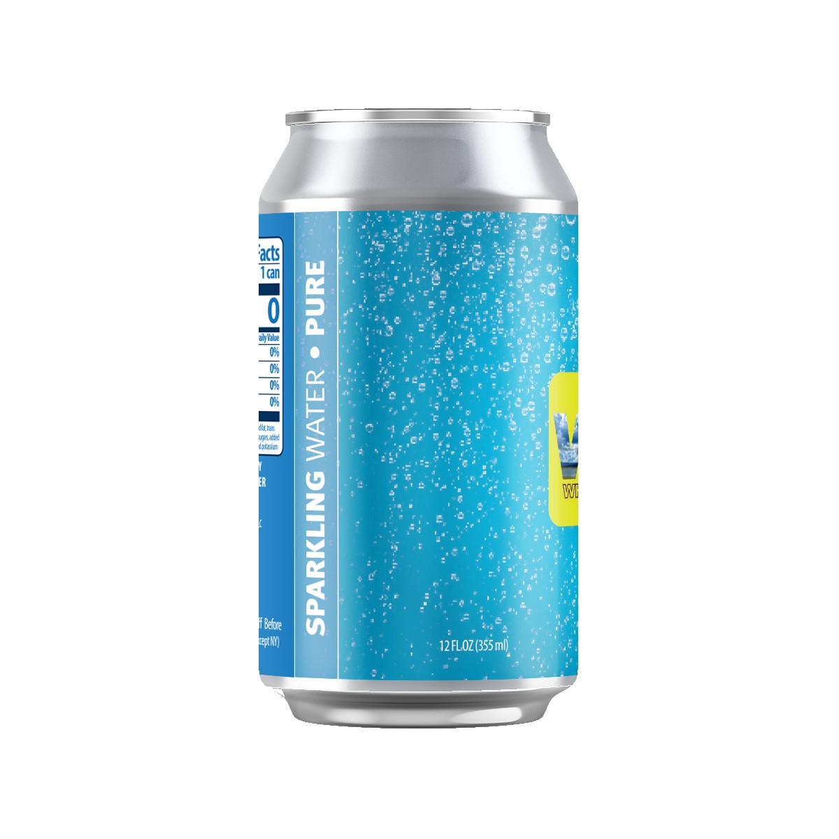Picture of 12 Oz. Full Color Digital Sparkling Canned Water