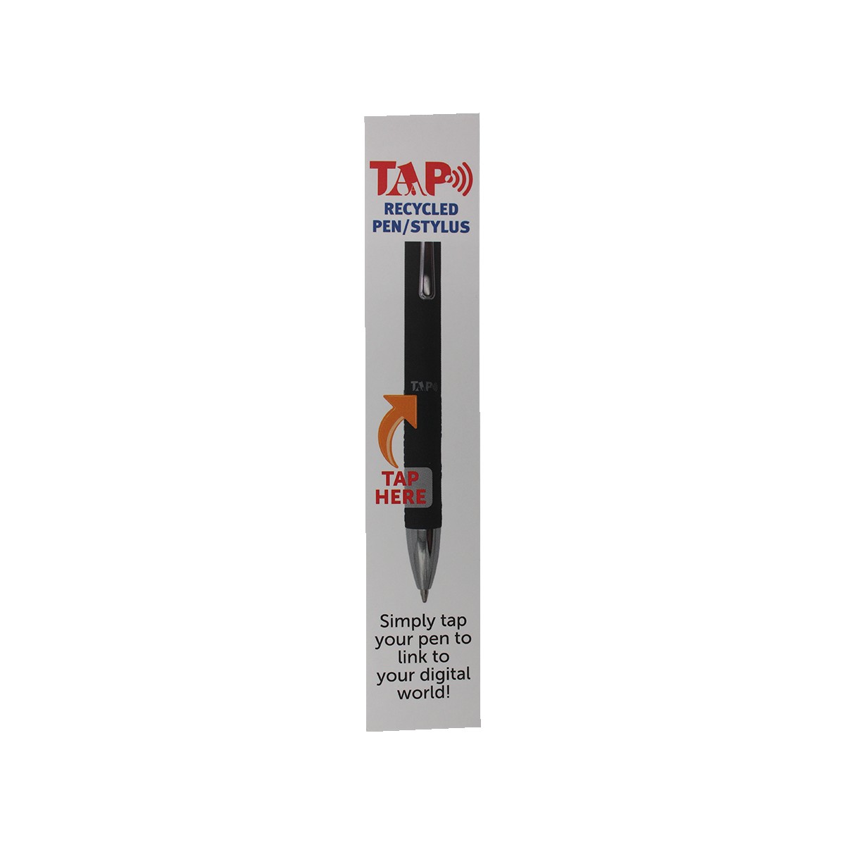Picture of Tap Recycled Pen/Stylus, Full Color Digital