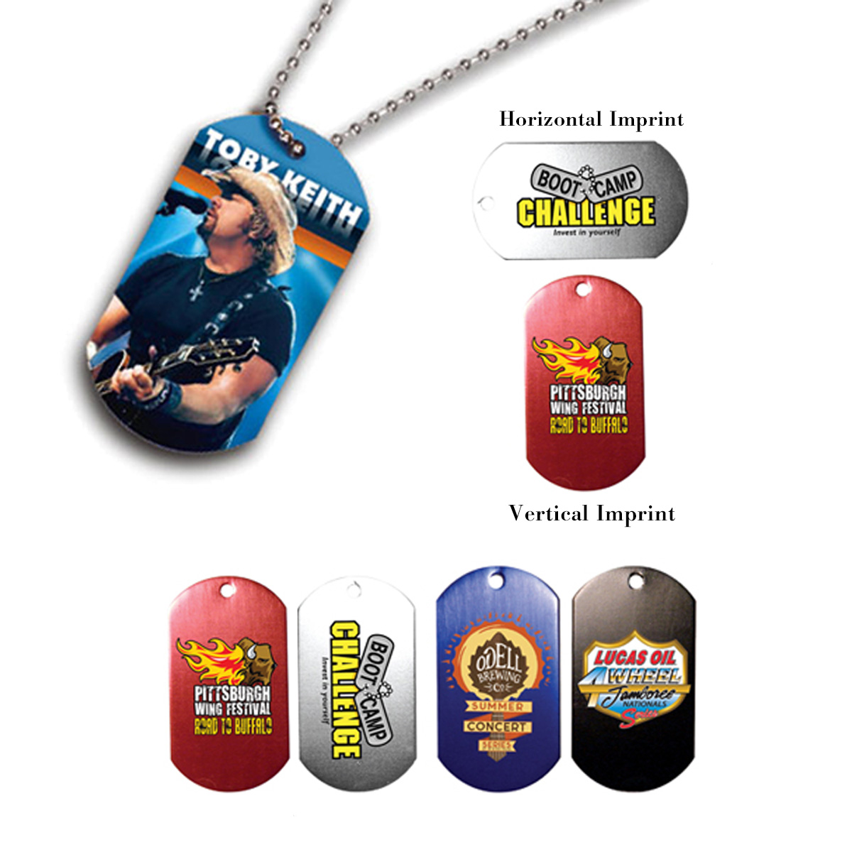 Picture of Metal Dog Tag w/4 1/2" Chain (Full Color Digital)
