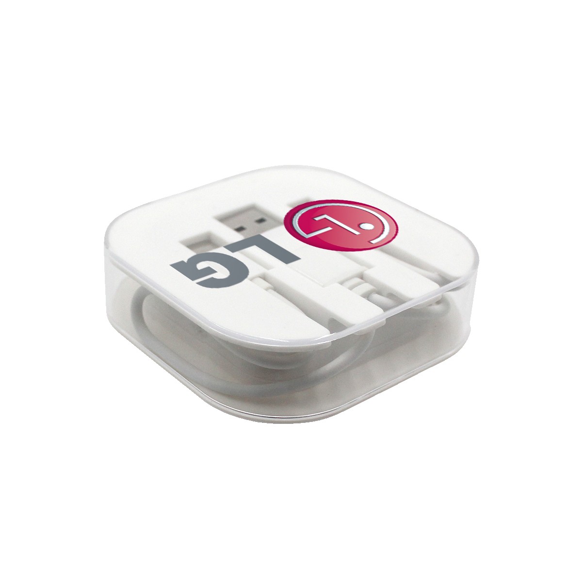 Picture of Charging Cable Case with Phone Stand, Full Color Digital