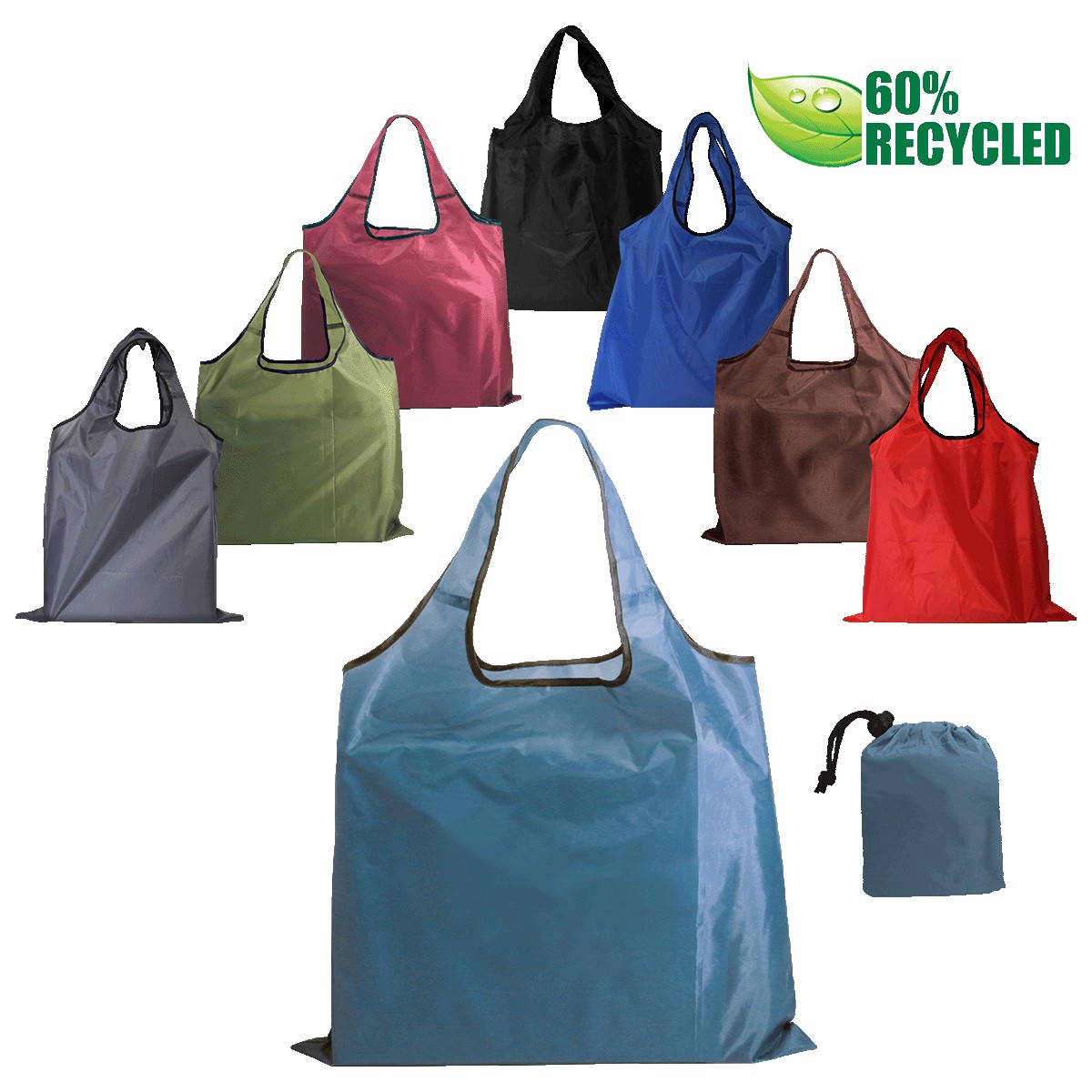 Picture of RPET Fold Away Carryall Tote Bag (Full Color Digital)